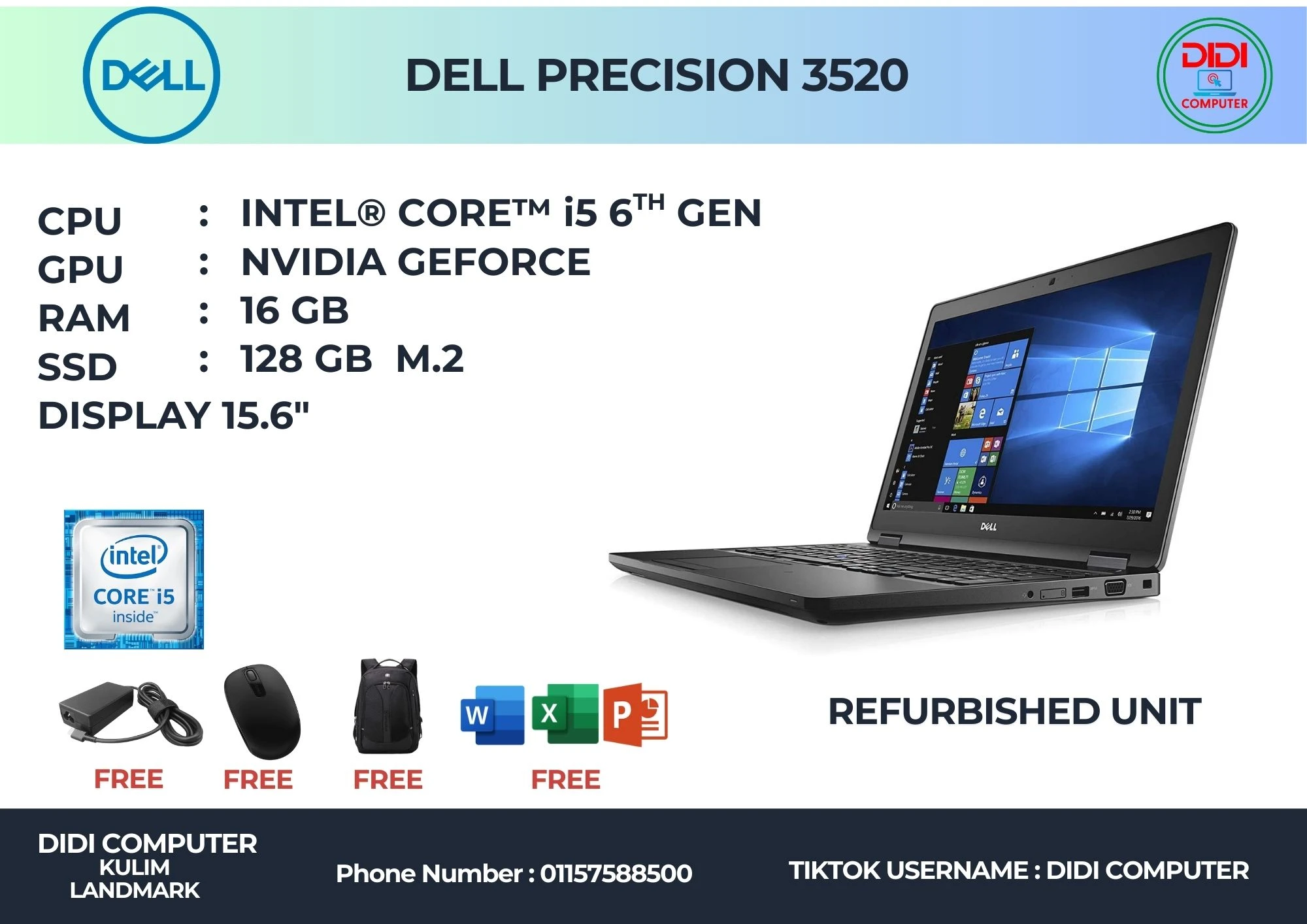 Precision 3520 DELL PRECISION 3520