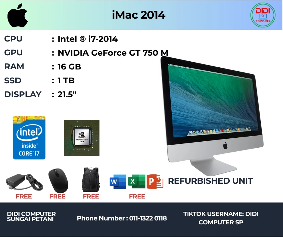 Apple Computer 2014 iMac 2014 SPS00077
