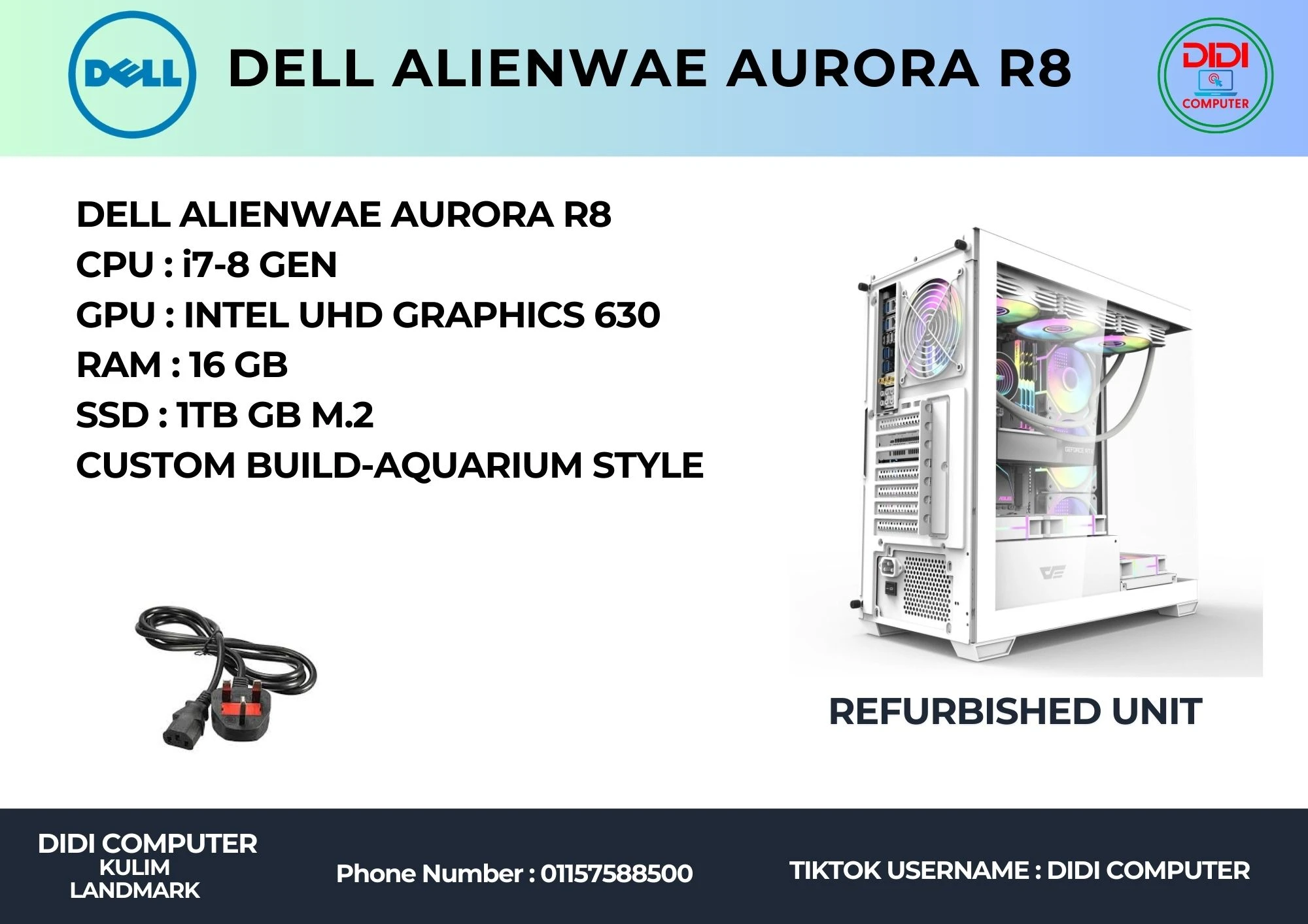 DELL ALIENWAE AURORA R8 (KLM137)