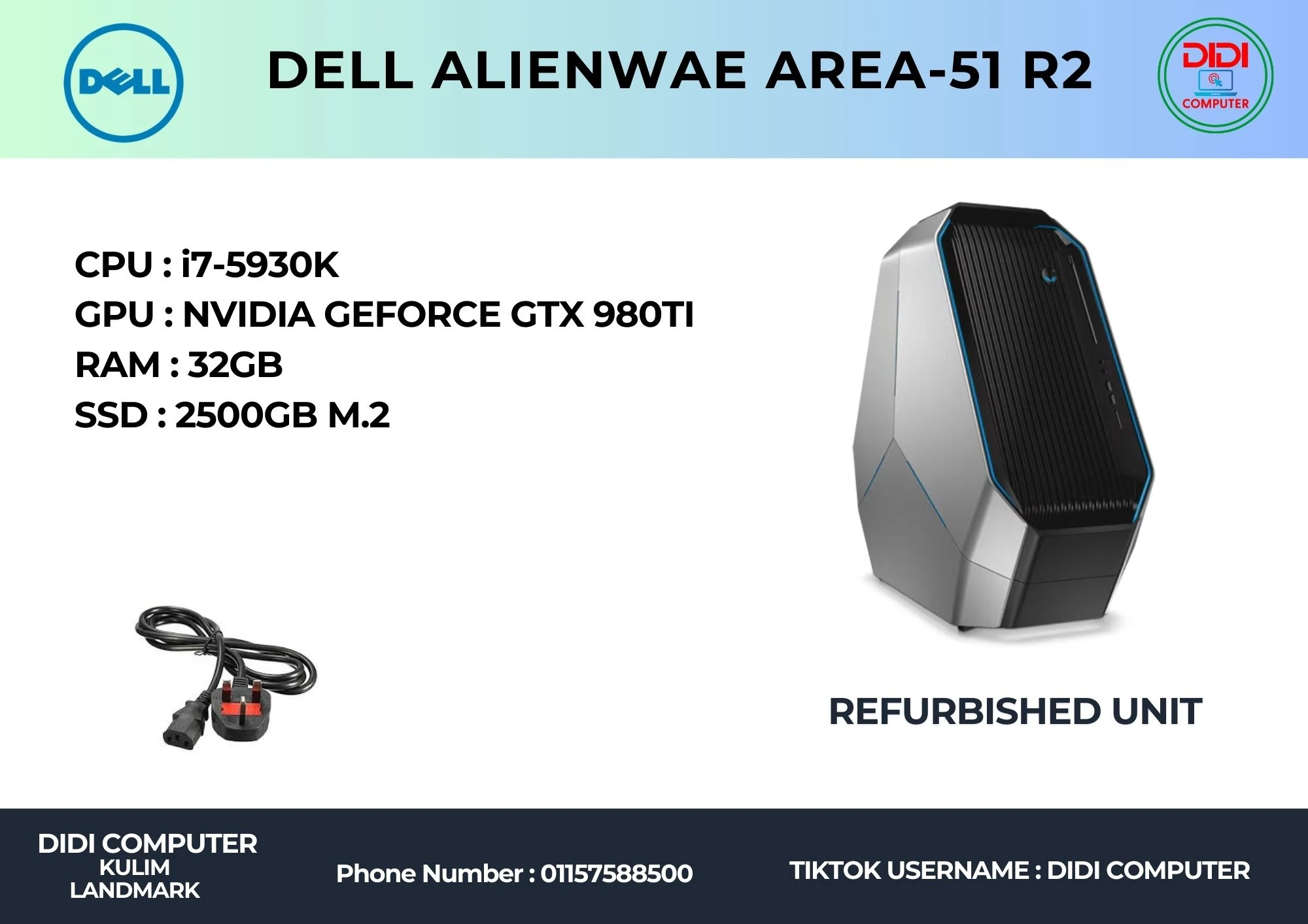 PC ALIENWAE AREA -51 R2 (KLM140)